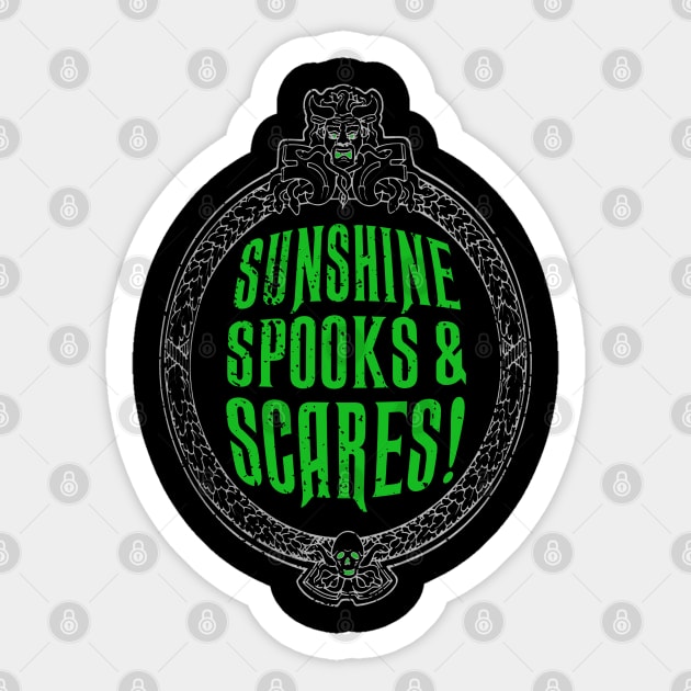 Sunshine Spooks and Scares Sticker by PopCultureShirts